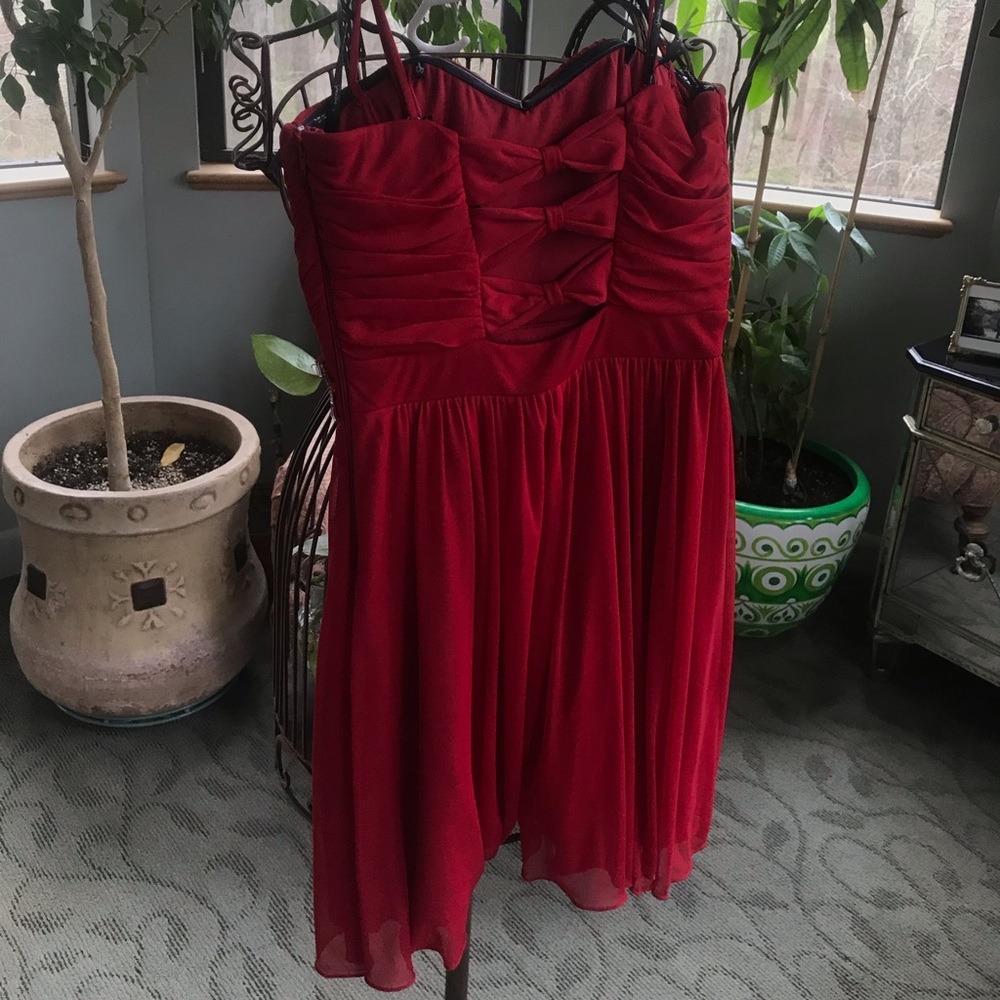 Red Dress With Rhinestones - Picture 5 of 7